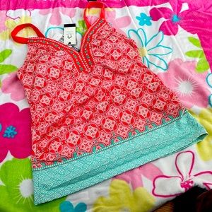 Cabana Life New With Tag Tankini Top 👙